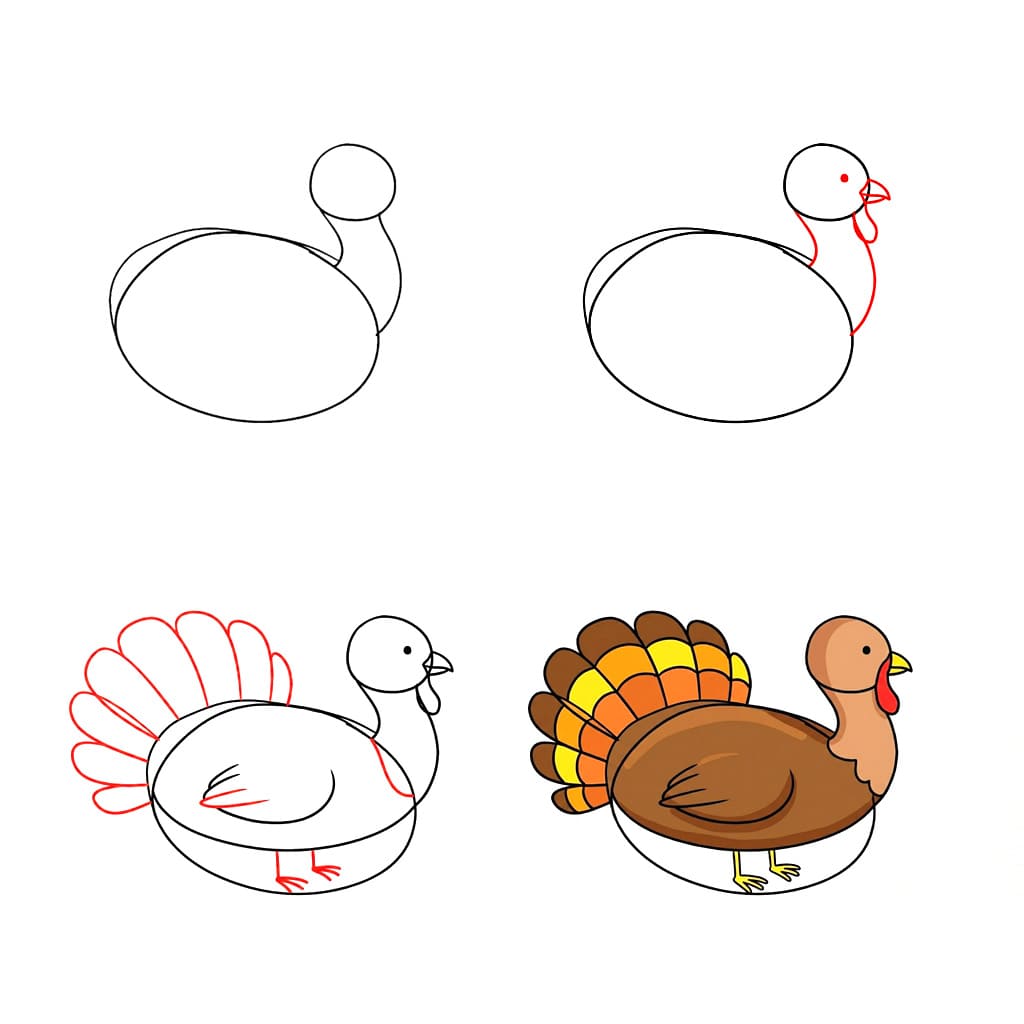 Little turkey free Drawing Ideas