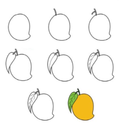 How to draw Mango idea (1)