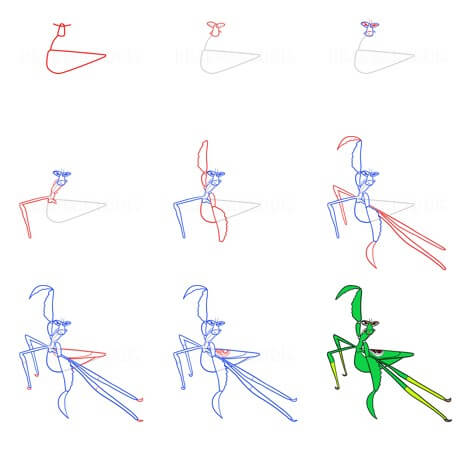 Mantis idea (12) Drawing Ideas