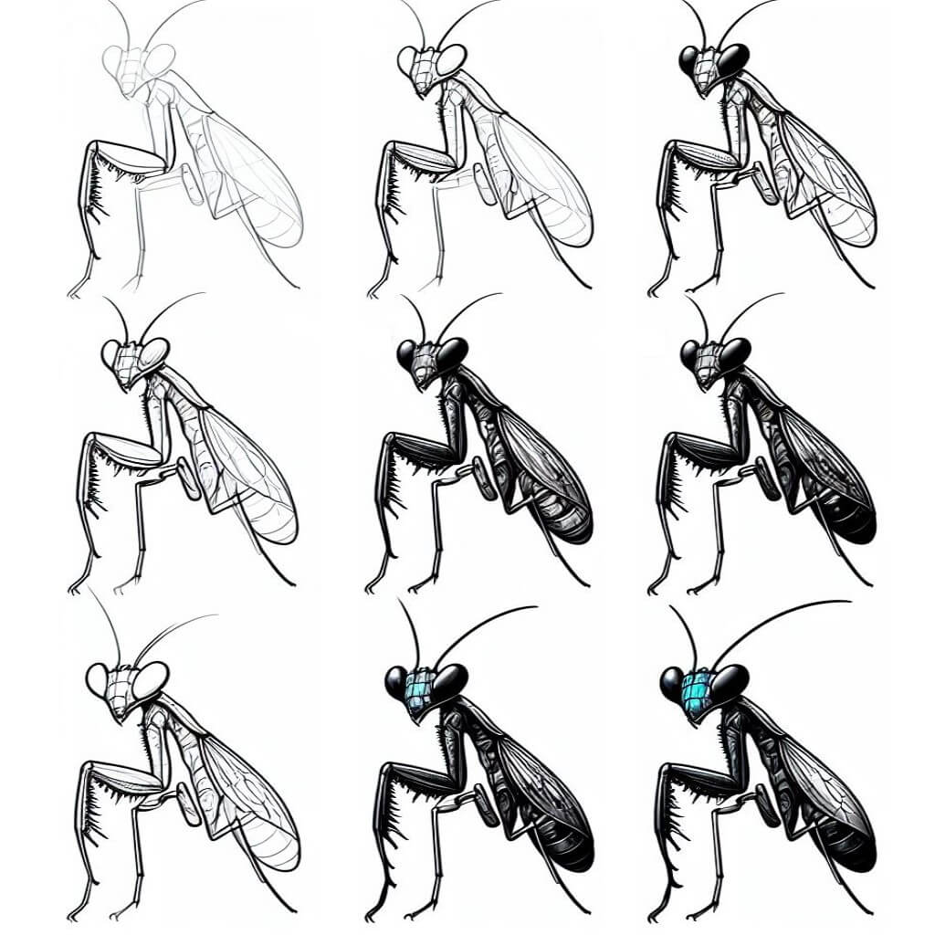 Mantis idea (13) Drawing Ideas