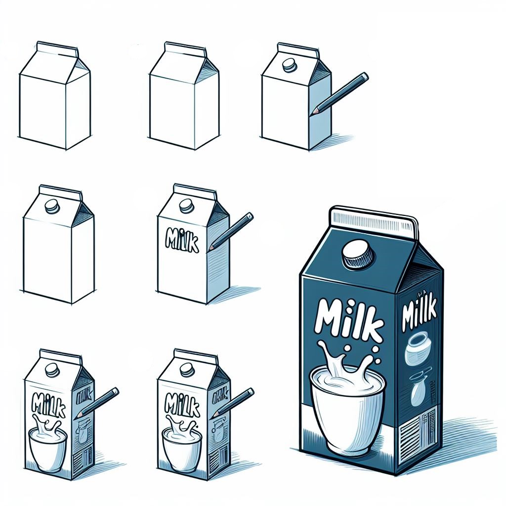 Milk idea (13) Drawing Ideas