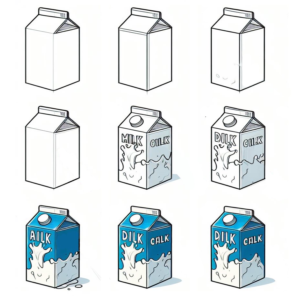 Milk idea (16) Drawing Ideas
