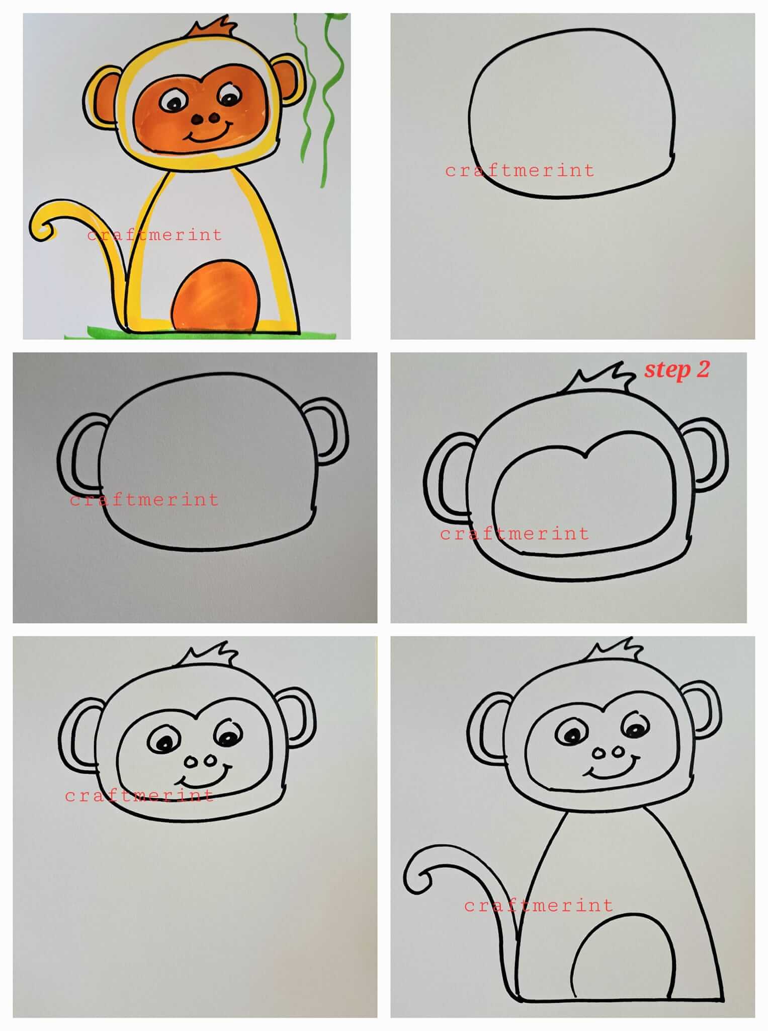 How to draw Monkey idea (53)