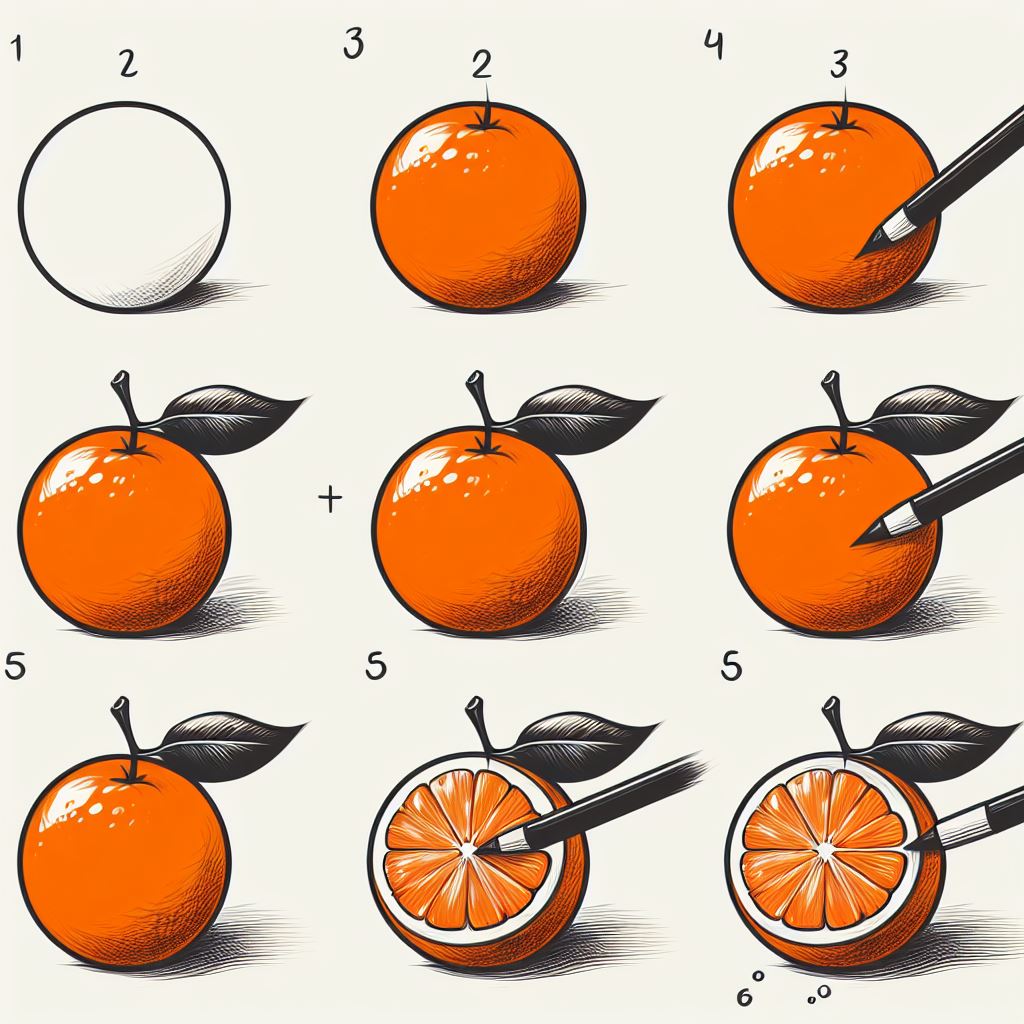 Orange Drawing Ideas