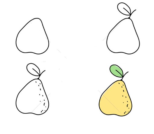 How to draw Pear idea (10)