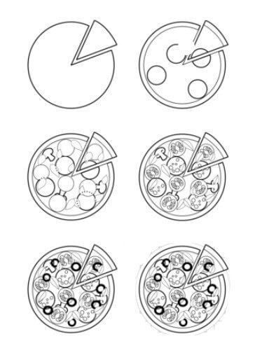 Pizza idea (14) Drawing Ideas