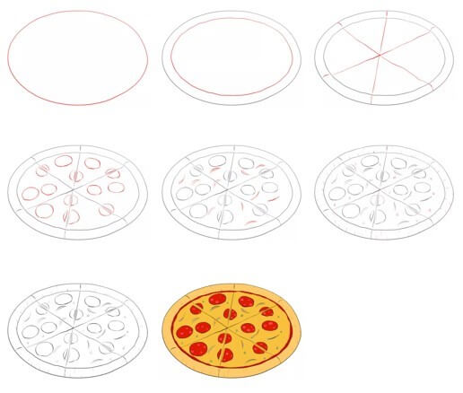 Pizza idea (9) Drawing Ideas