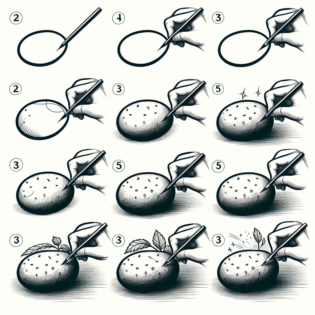 Potato idea 10 Drawing Ideas