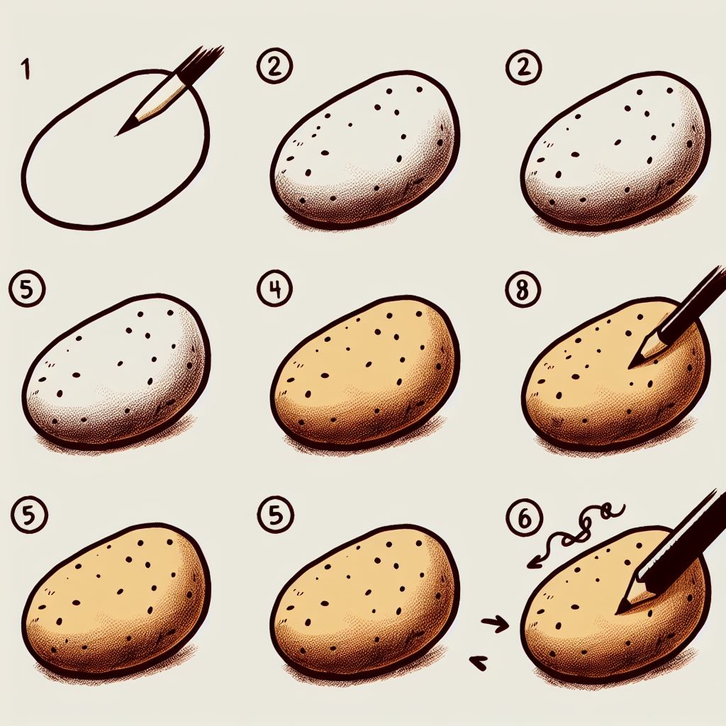 How to draw Potato idea 11