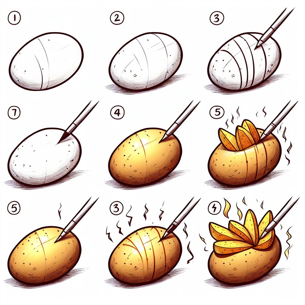 Potato idea 15 Drawing Ideas