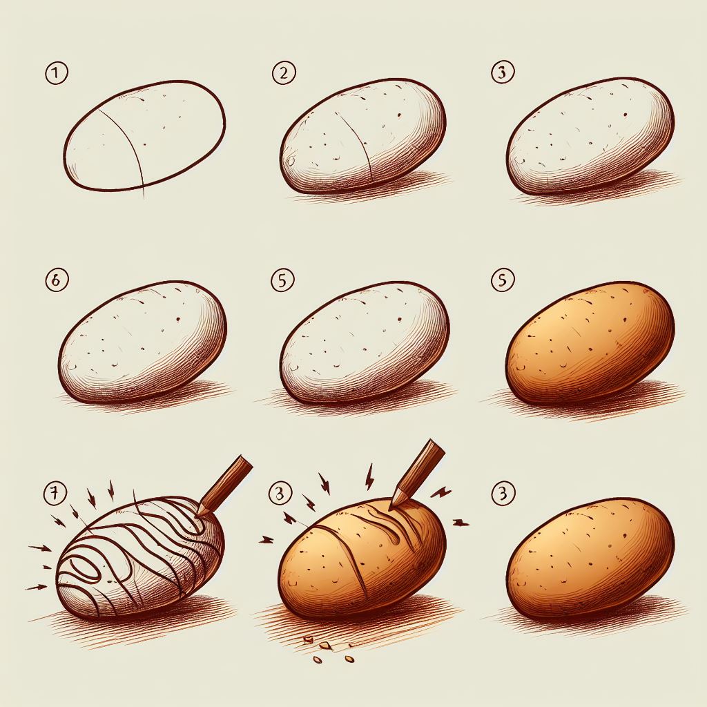 Potato idea 16 Drawing Ideas