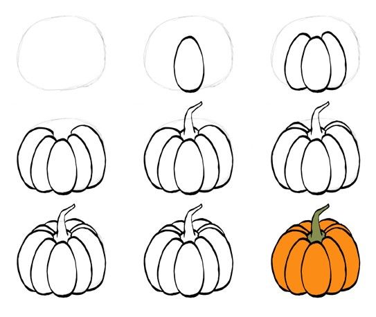 Pumpkin idea (10) Drawing Ideas