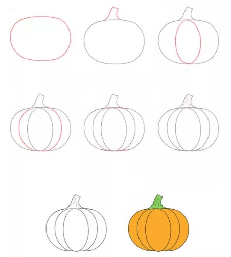 How to draw Pumpkin idea (13)