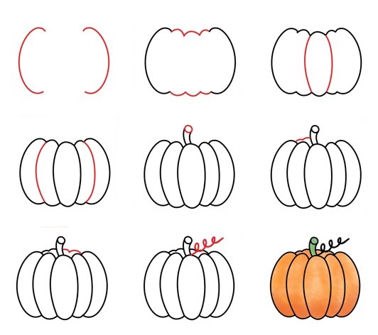 Pumpkin idea (5) Drawing Ideas