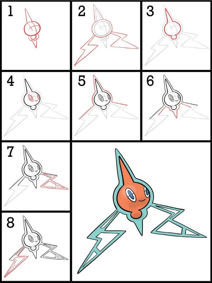 How to draw Rotom