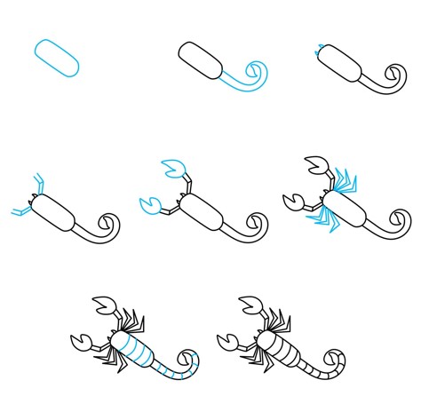 How to draw Scorpion idea (10)