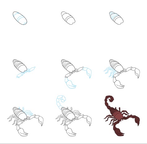 Scorpion idea (14) Drawing Ideas