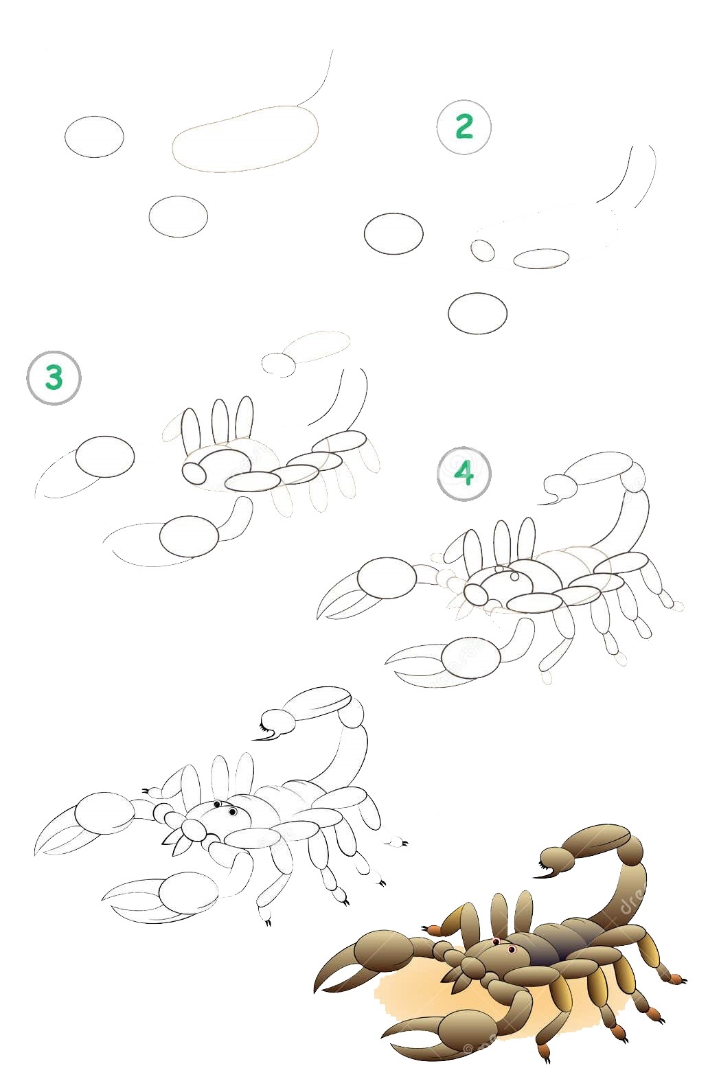 How to draw Scorpion idea (19)