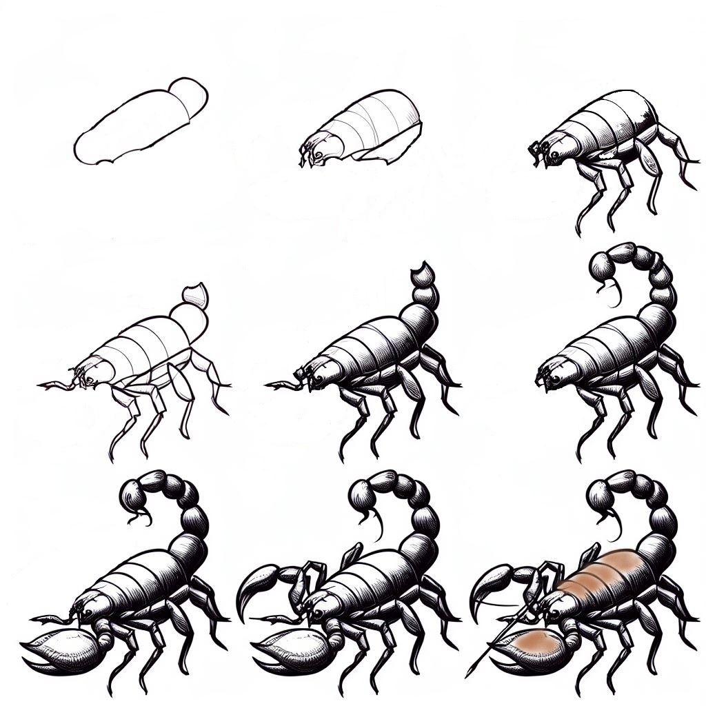Scorpion Drawing Ideas