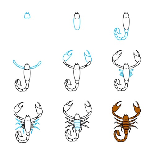 How to draw Scorpion idea (9)