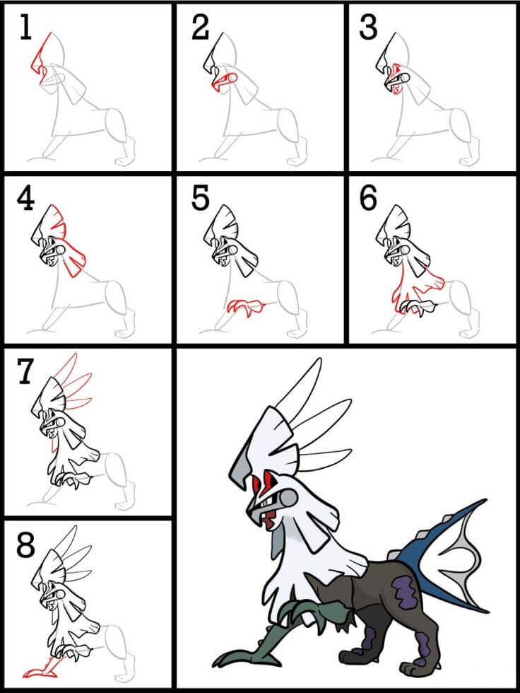 How to draw Silvally