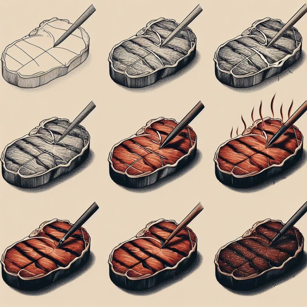 Steak Drawing Ideas