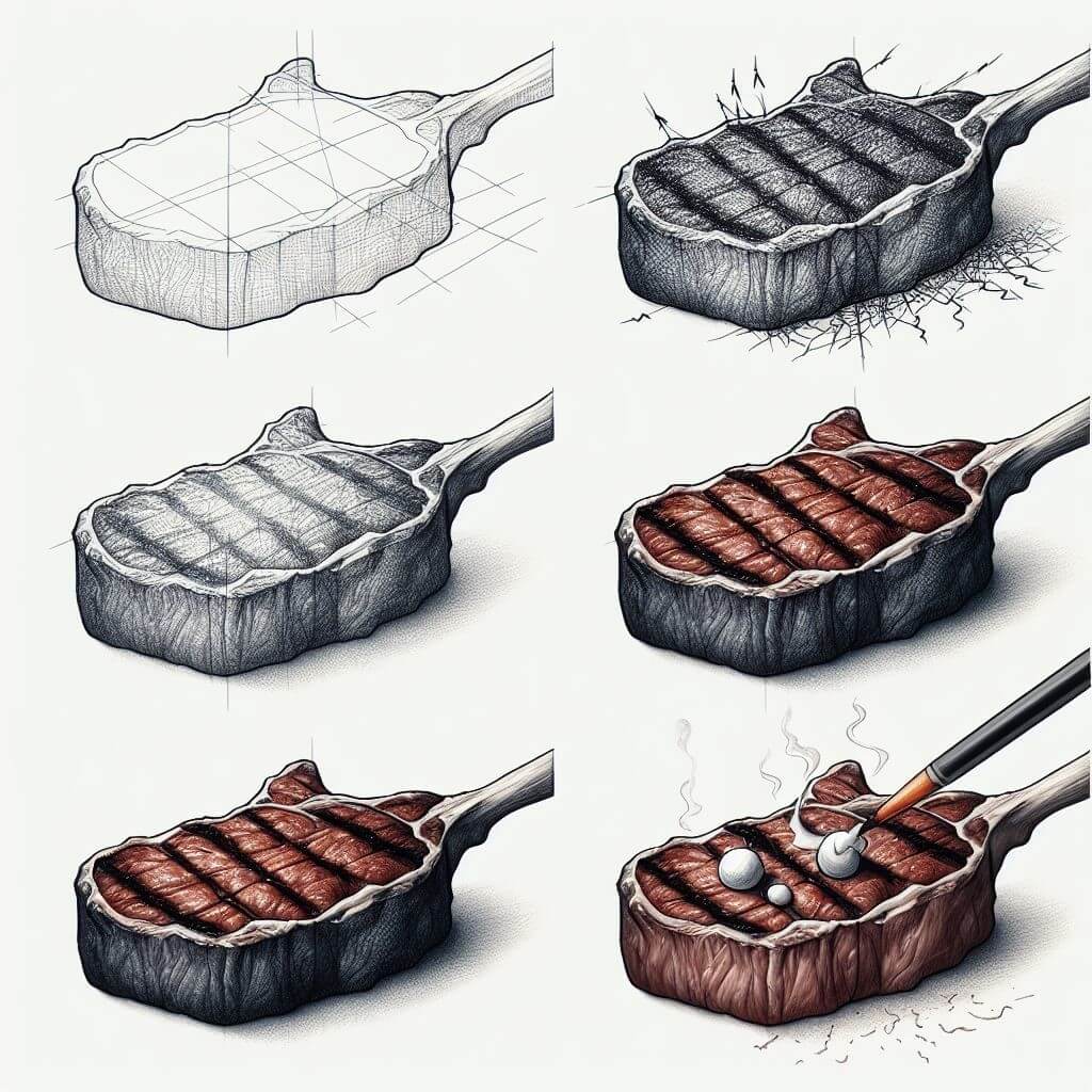 Steak idea 11 Drawing Ideas
