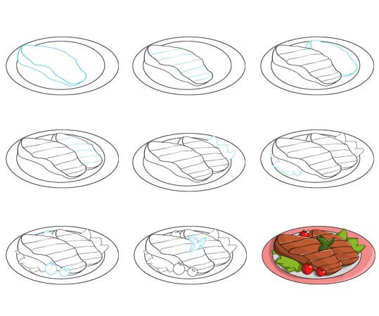 Steak idea 6 Drawing Ideas