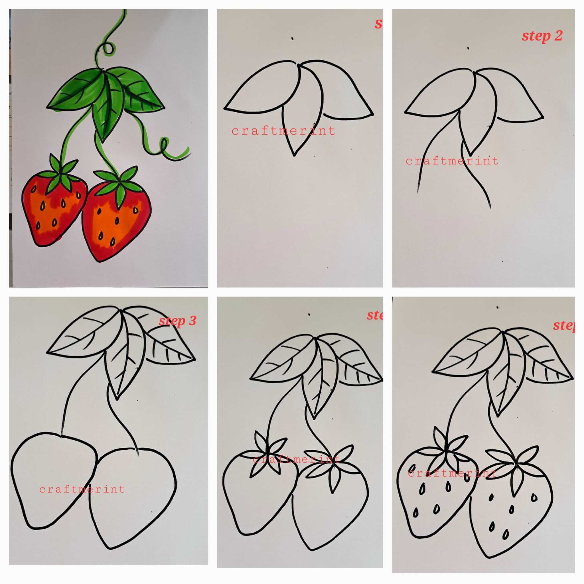 How to draw Strawberry idea (11)