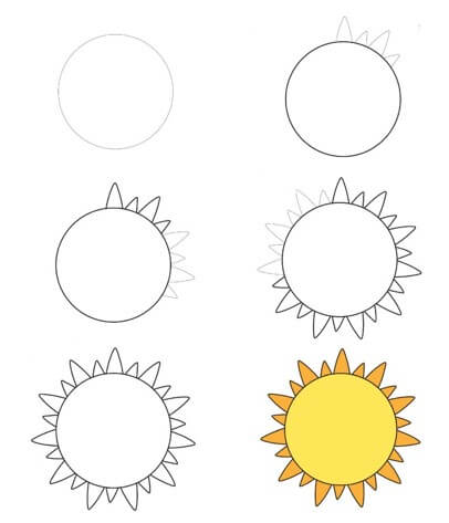 Sun idea (11) Drawing Ideas