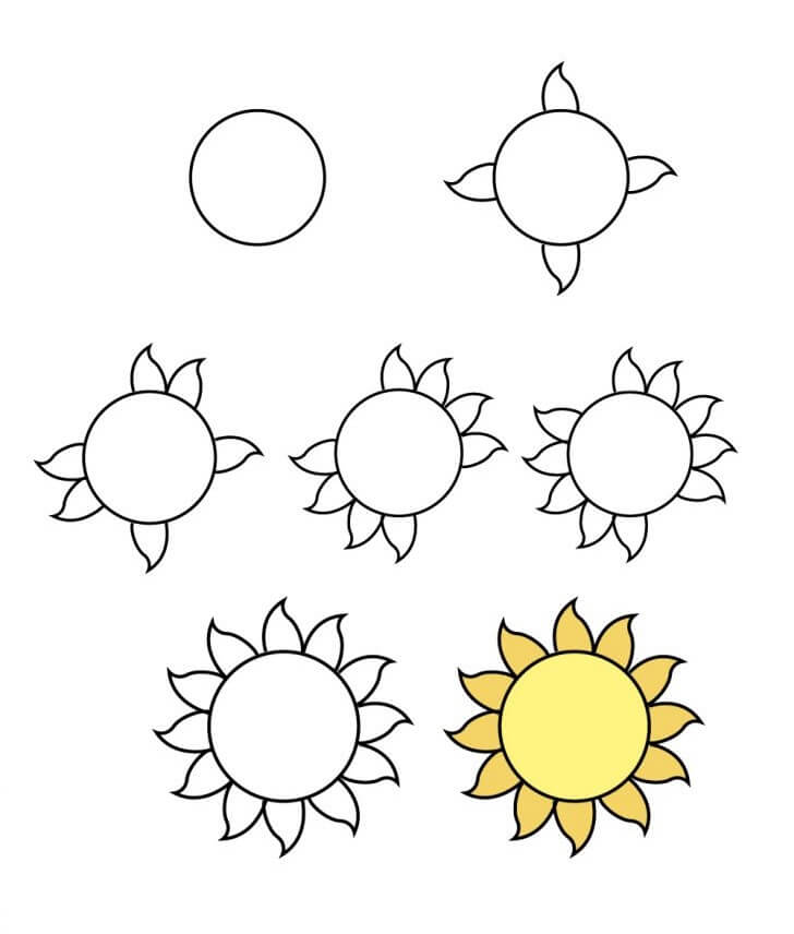 Sun idea (15) Drawing Ideas