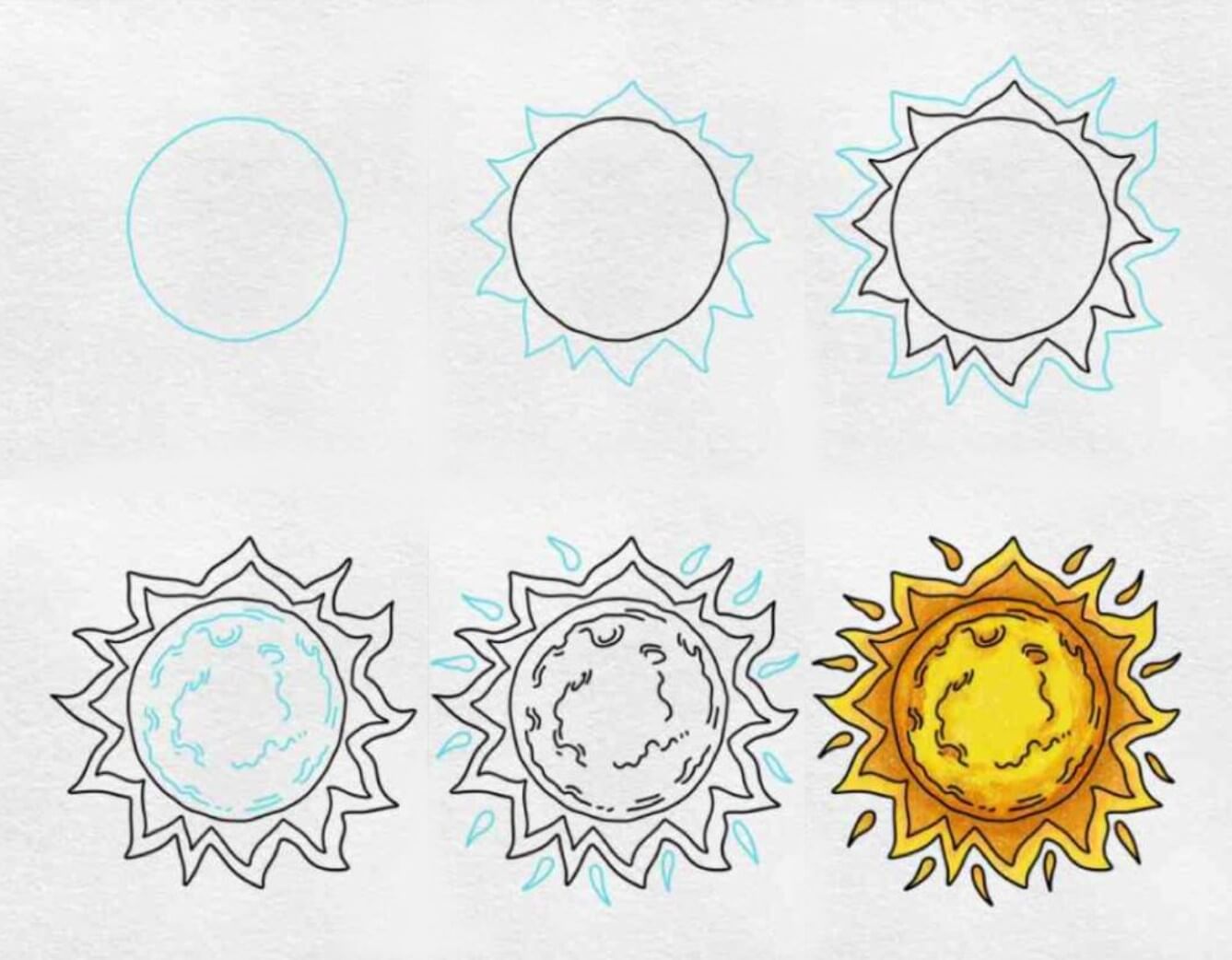 Sun idea (2) Drawing Ideas