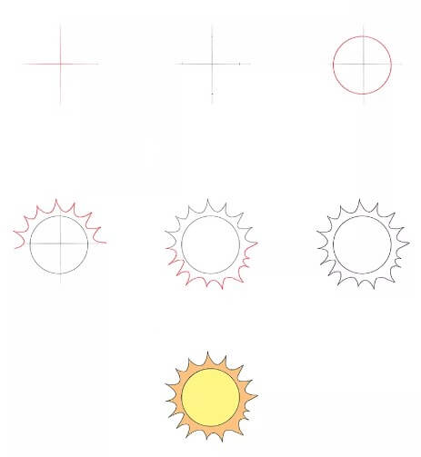 Sun idea (3) Drawing Ideas