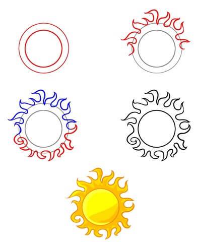 Sun idea (5) Drawing Ideas