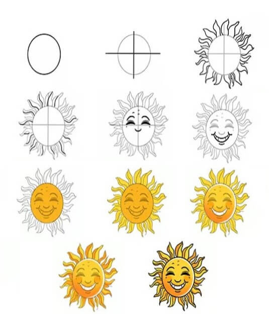 Sun idea (6) Drawing Ideas