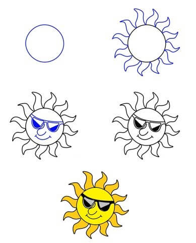 Sun idea (7) Drawing Ideas
