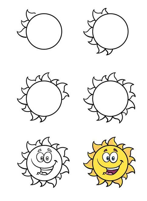 Sun smile (1) Drawing Ideas