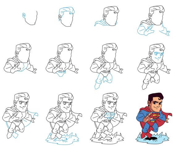 Superman smile 2 Drawing Ideas
