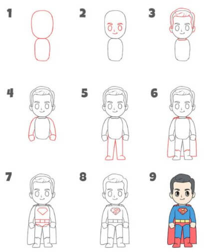 Superman smile Drawing Ideas