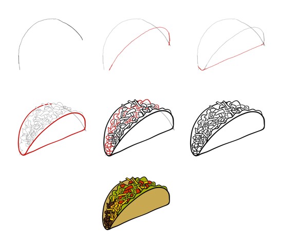 Tacos idea (3) Drawing Ideas