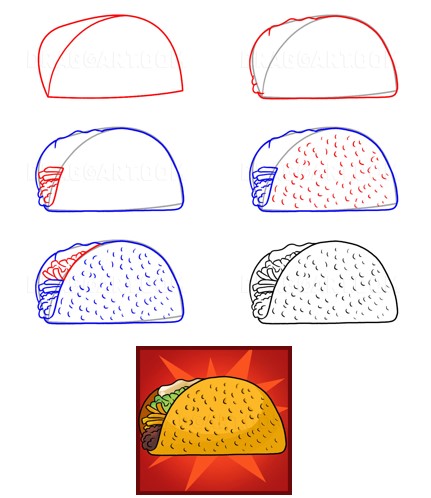 Tacos idea (8) Drawing Ideas