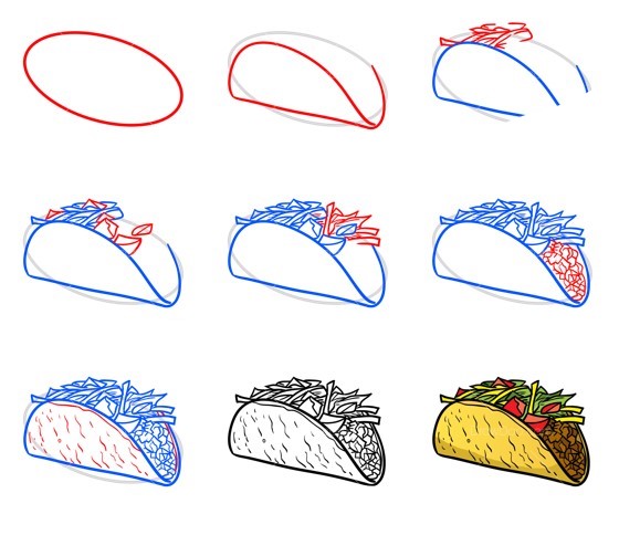 Tacos idea (9) Drawing Ideas