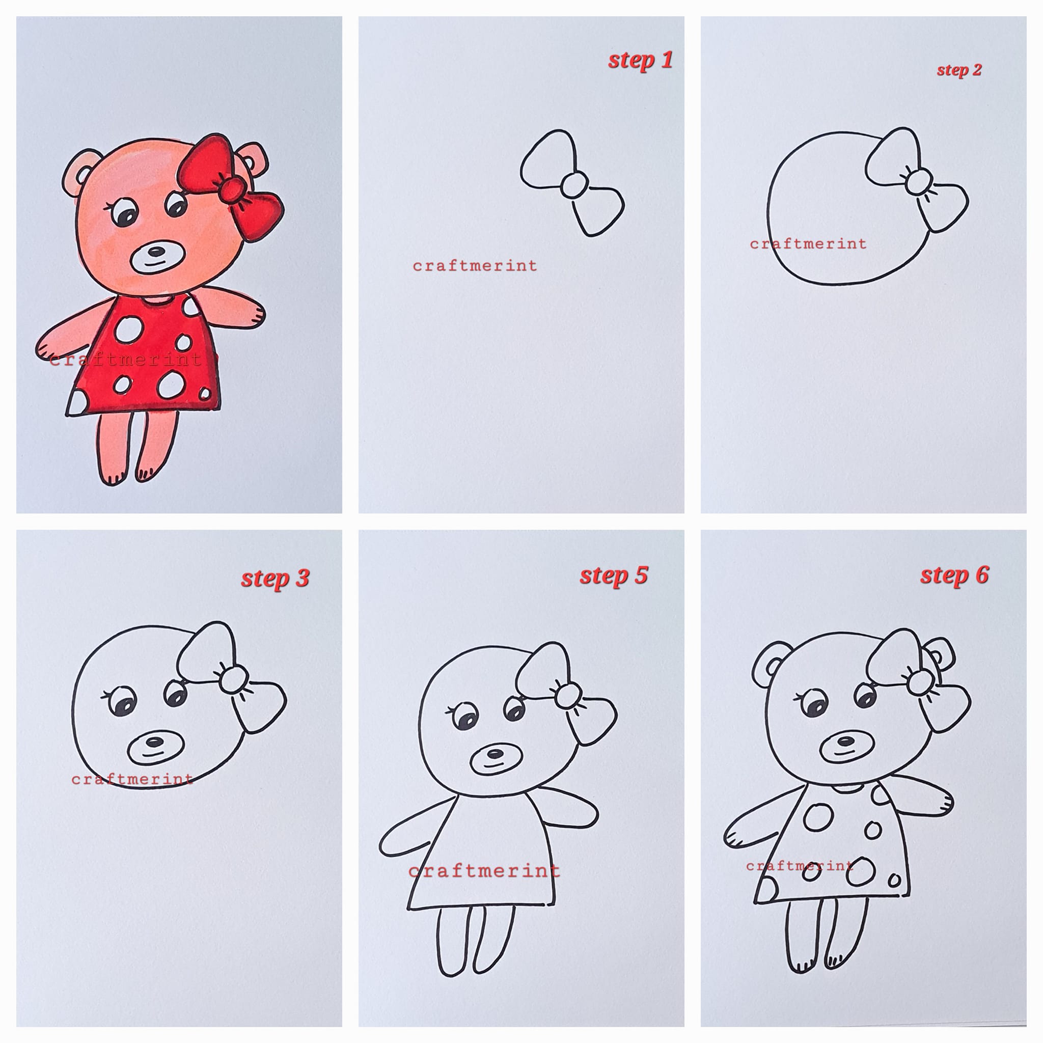 How to draw Teddy bear ideas 21