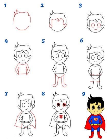Teenage superhero Drawing Ideas