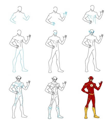 The flash full body Drawing Ideas