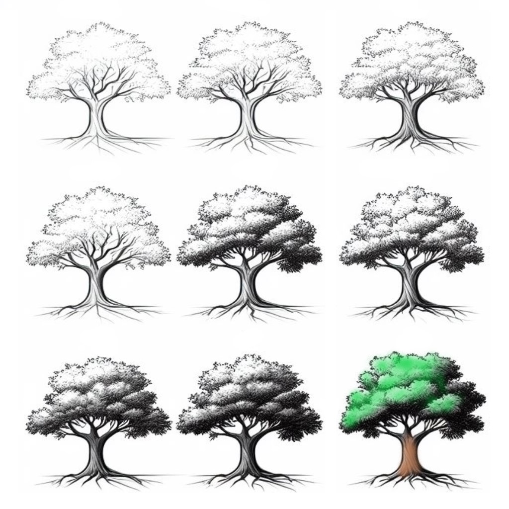 Tree idea (20) Drawing Ideas