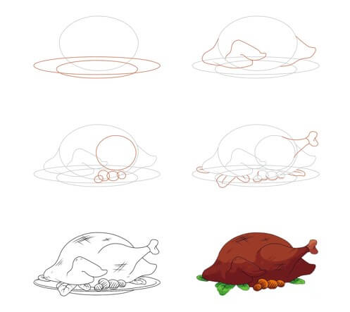 How to draw Turkey idea (26)