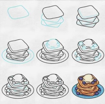 How to draw Waffle idea (1)
