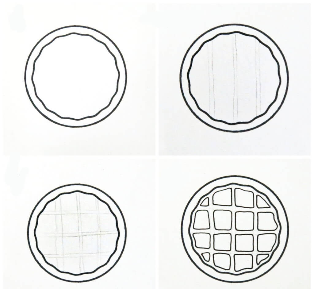 How to draw Waffle idea (3)