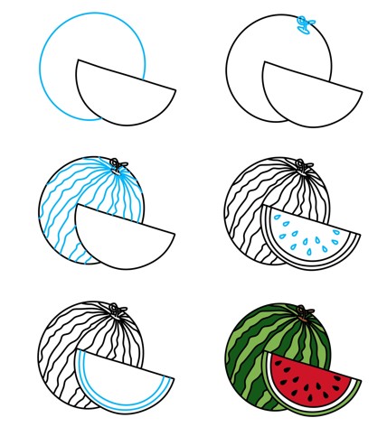 How to draw Watermelon idea (12)